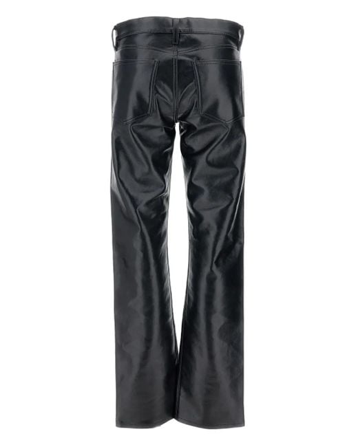 Agolde Gray Five-Pocket Trousers