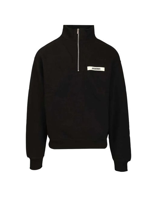 Jacquemus Black Le Camionneur Gros Grain Sweater for men
