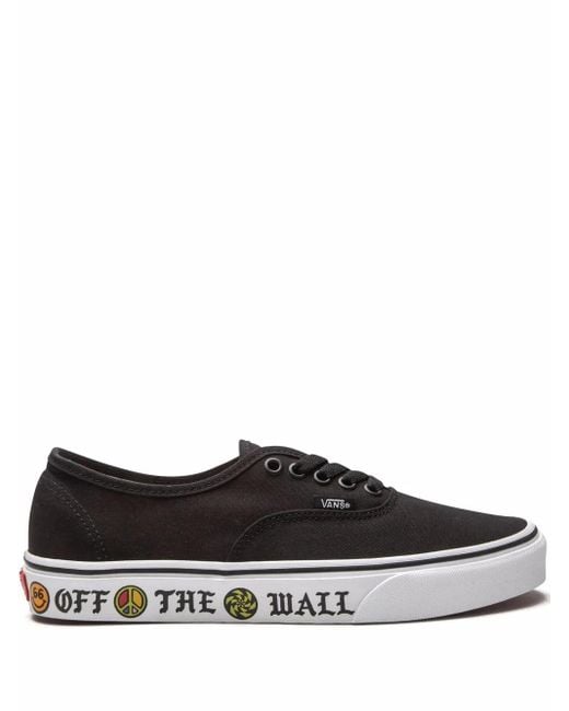 Vans Black Authentic "Sidewall" Sneakers