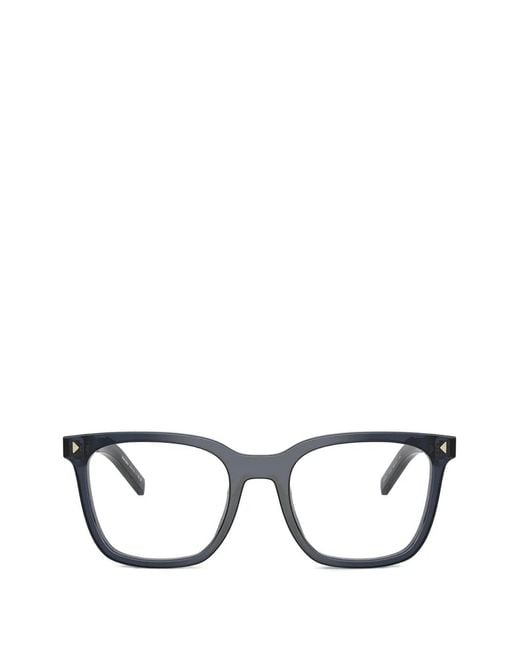 Prada Black Brille Mit Iconic-Schild