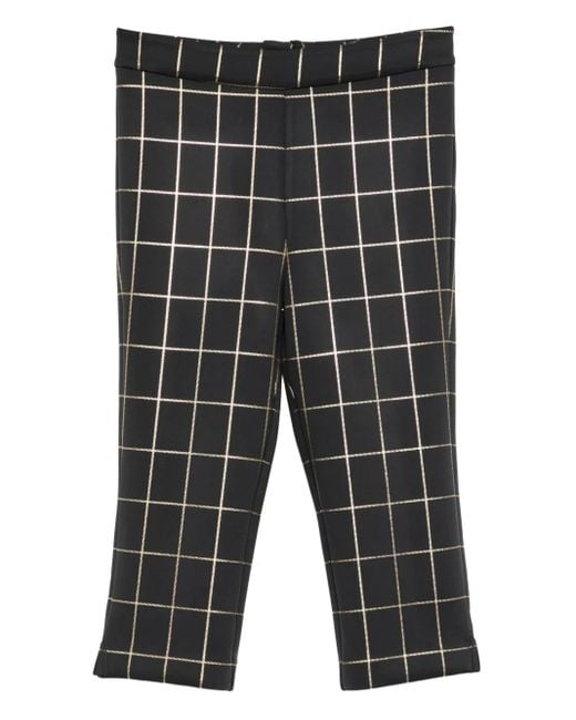 Cynthia Rowley Gray Checked Capris Shorts