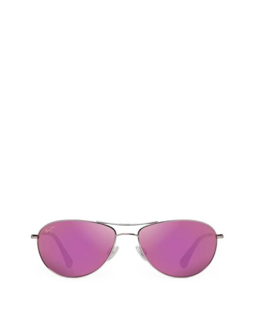 Maui Jim Purple Baby Beach Pilot Sunglasses for men