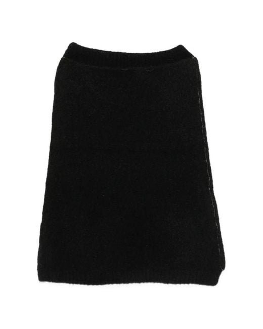 Isabel Benenato Black Knitted Snood for men