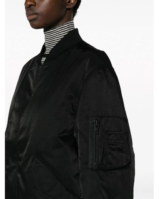 Y-3 Black Long-Sleeve Bomber Jacket