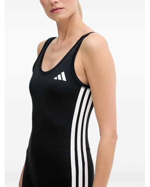 Adidas Black Logo-Print Playsuit