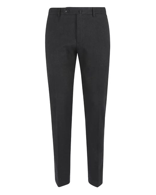Incotex Gray Buttoned Trousers for men