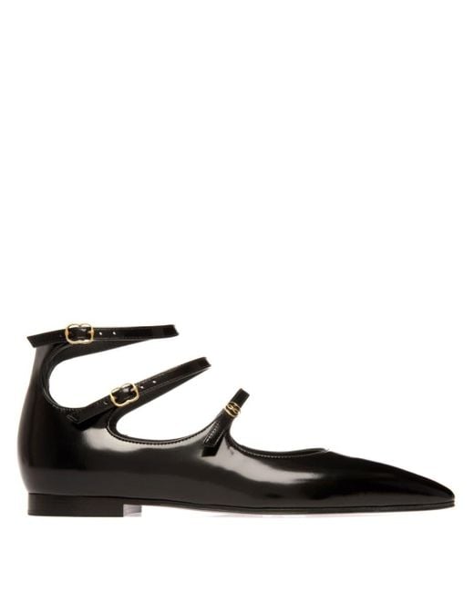 Bally Black Marilou Patent-leather Ballerina Shoes
