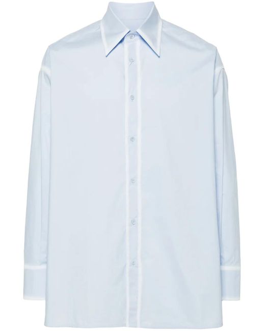 MM6 by Maison Margiela Blue Formal Shirts for men