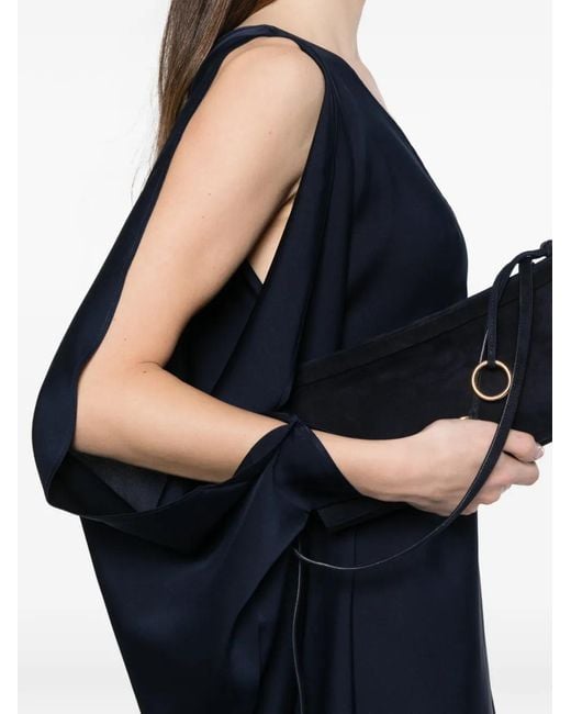 Silk95five Blue Ritz One-Shoulder Dress