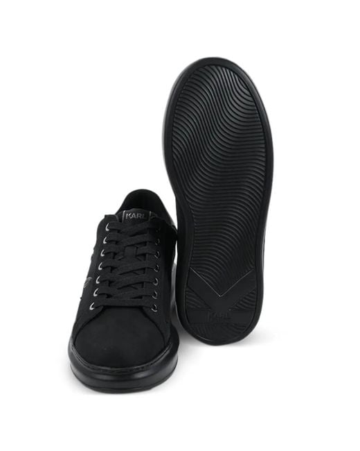 Karl Lagerfeld Black Kapri Signia Shine Sneakers for men