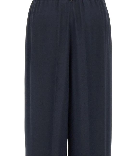 Fabiana Filippi Blue Pantalon À Taille Élastiquée