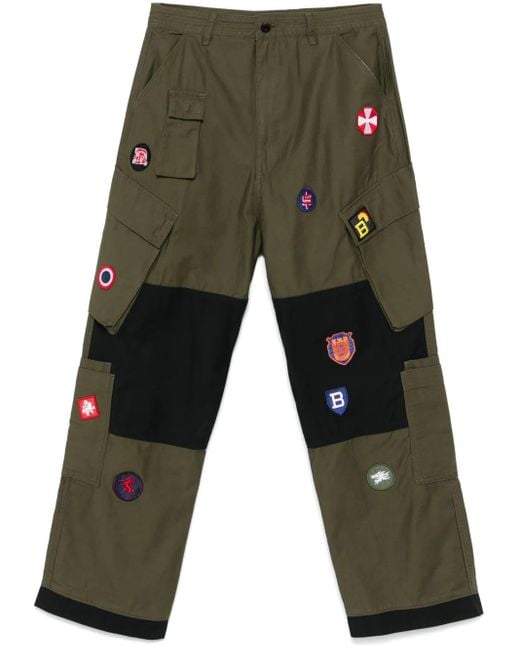 BBCICECREAM Gray Patch Cargo Pants for men