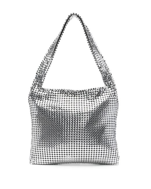 Rabanne White Chainmail Tote Bag