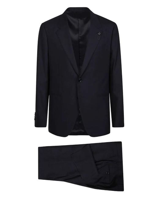 メンズ Lardini シングルスーツ Blue