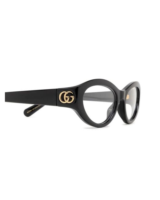 Gucci Black Round-Frame Glasses