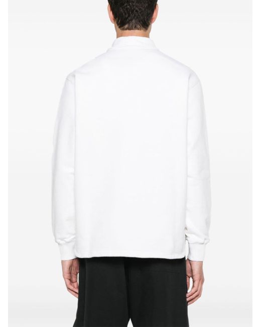 Stone Island Sweater Met Logoprint in het White voor heren