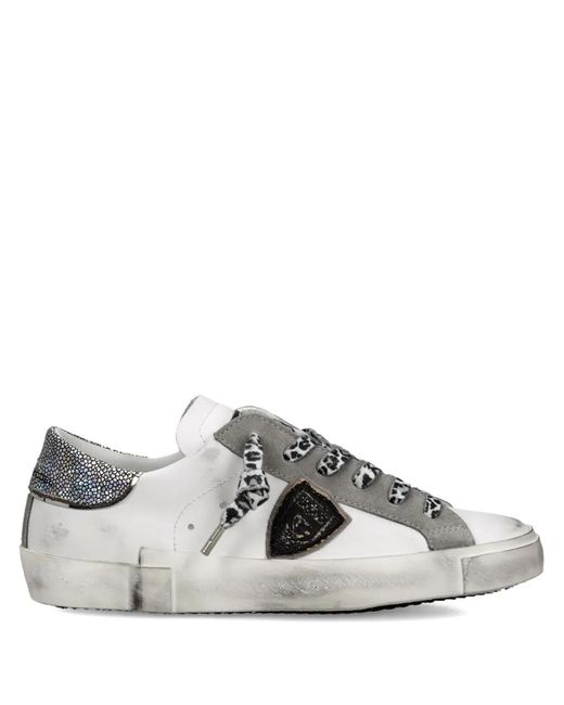 Philippe Model White Low-Top Sneakers