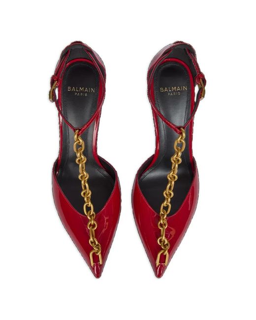 Pumps Sync di Balmain in Red