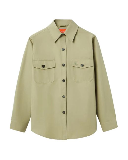 LaDoubleJ Green Embroidered Cotton Jacket
