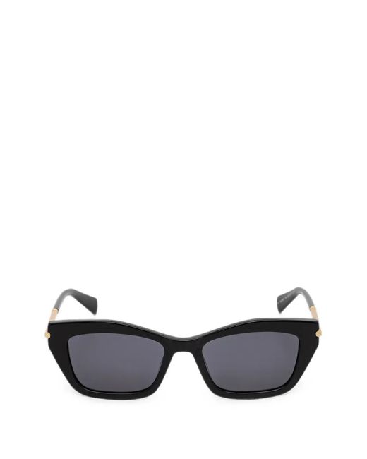 AllSaints Black Ada Cat-Eye Sunglasses