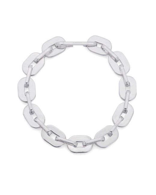 Jil Sander White Cable-link Bracelet
