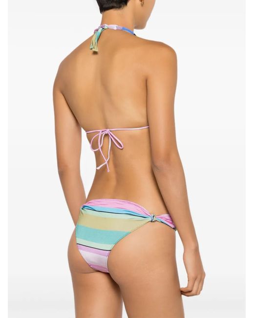 Clube Bossa Blue Gestreiftes Rings Bikinioberteil