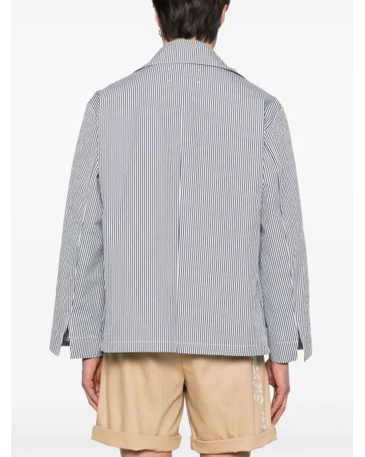 Maison Margiela Gray Striped Jacket for men