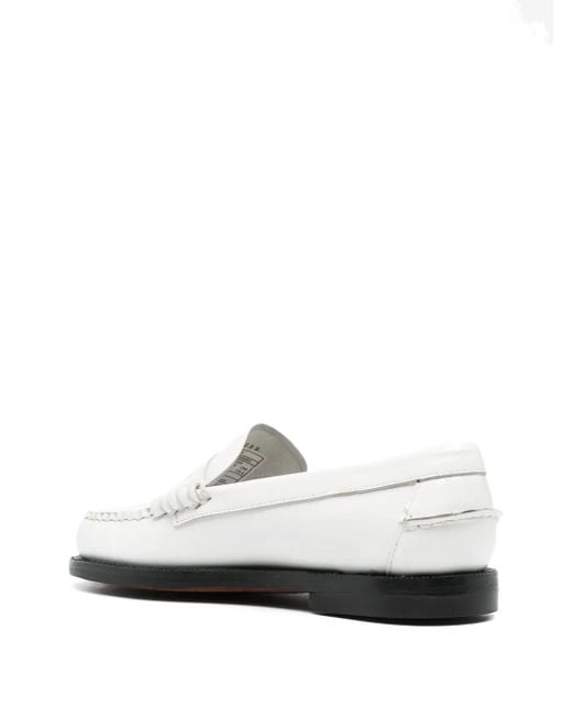Sebago White Classic Dan Loafers