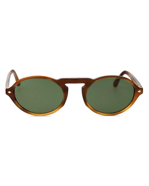 Giorgio Armani Green Round-Frame Sunglasses