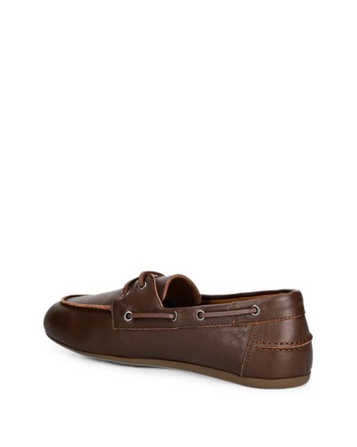 JONAK PARIS Brown Mocassins En Cuir À Lacets Lalie