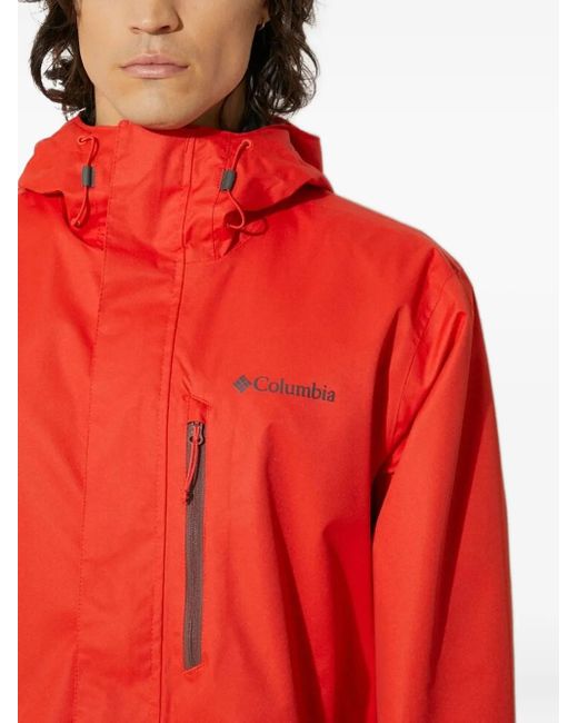 Columbia Red Hikebound Ii Hooded Two-Tone Jacket for men