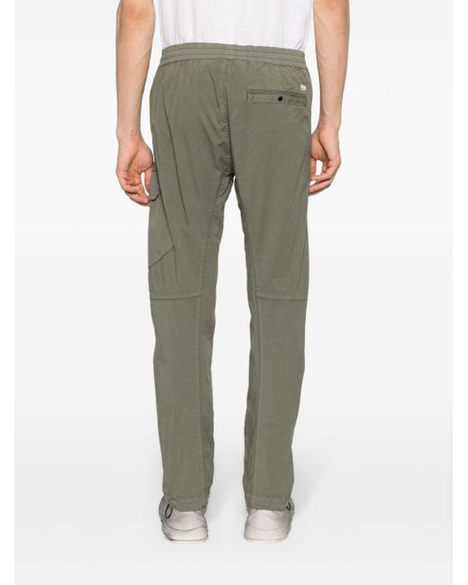 C P Company Green Lens-detail Cargo Trousers for men