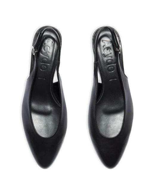 Aeyde Black Celeste Slingback Pumps