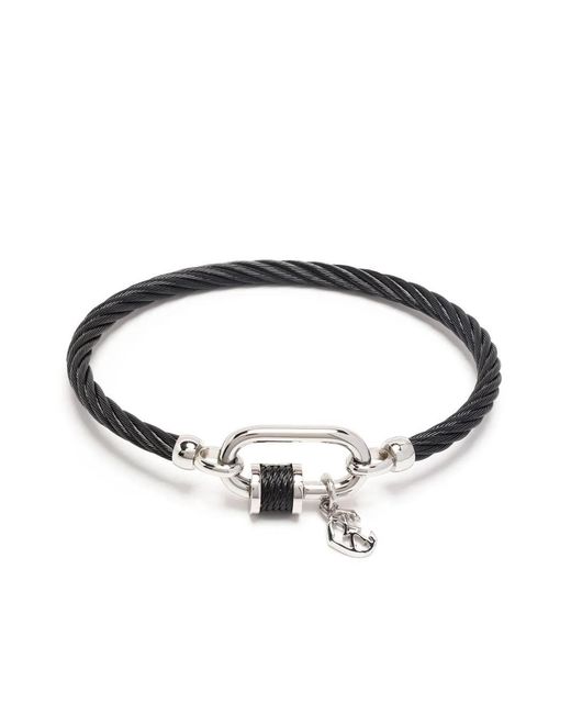 Charriol Black Forever Lock Cable Bangle