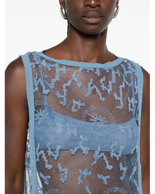 Sir Blue Leif Mesh Top
