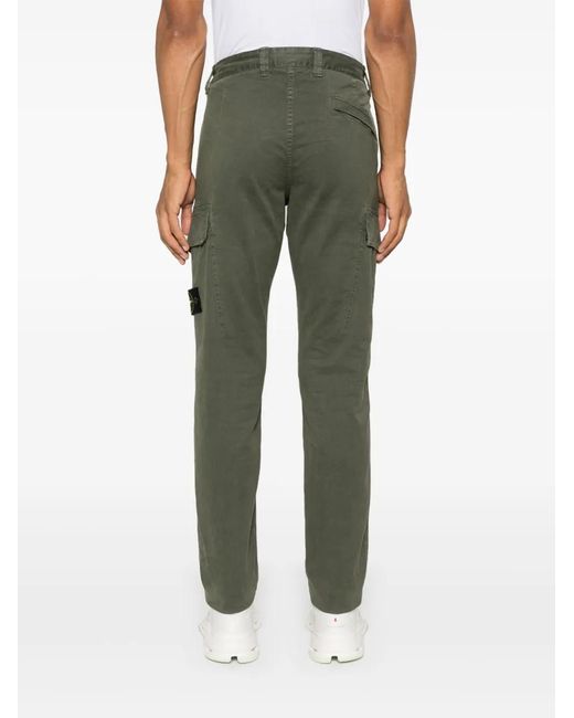 Stone Island Green Stylish Pants For Fall 2024 for men