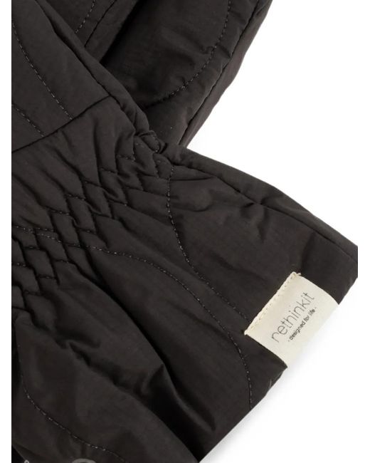 Gants Matelassés Rethinkit Studios en coloris Black