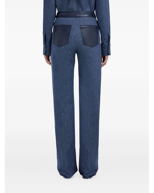 Ferragamo Blue Five Pocket Trousers