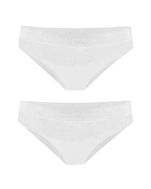 Wolford White Pure Logo-Waistband Briefs (Set Of Two) for men