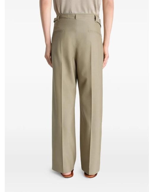Lemaire Natural Pleated Tailored Pants for men
