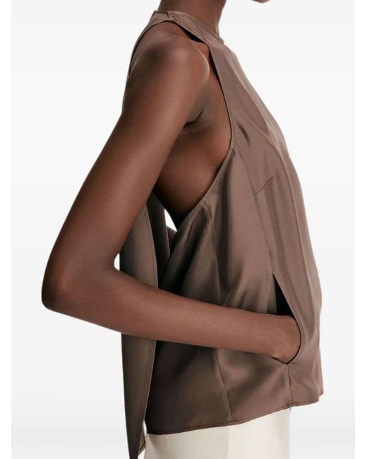 Loulou de Saison Brown Cami Silk Top