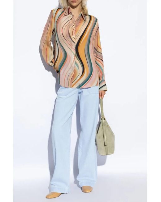Paul Smith White Printed Shirt