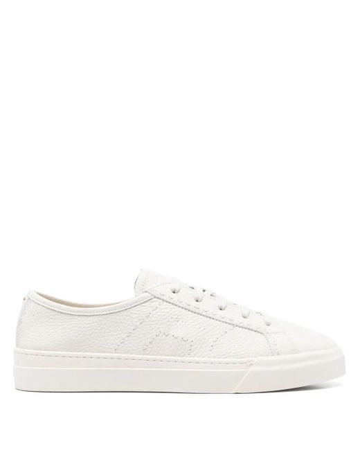 メンズ Santoni レザースニーカー White