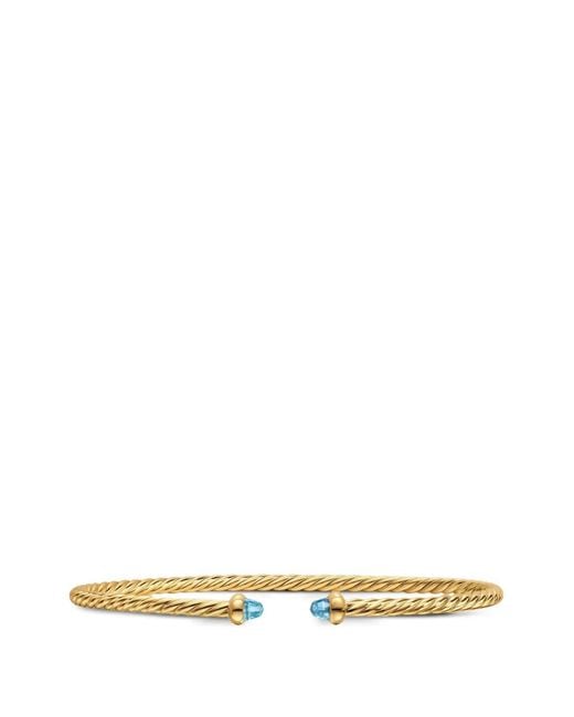 David Yurman White Micro Cablespira Flex Bracelet