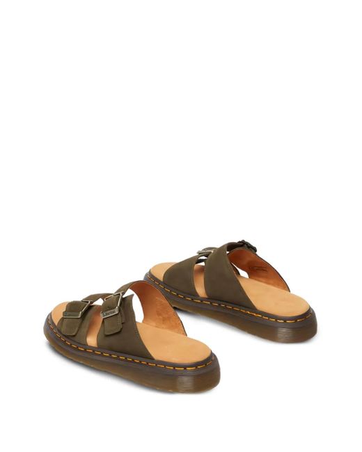 Dr. Martens Brown Suede Flat Sandals for men