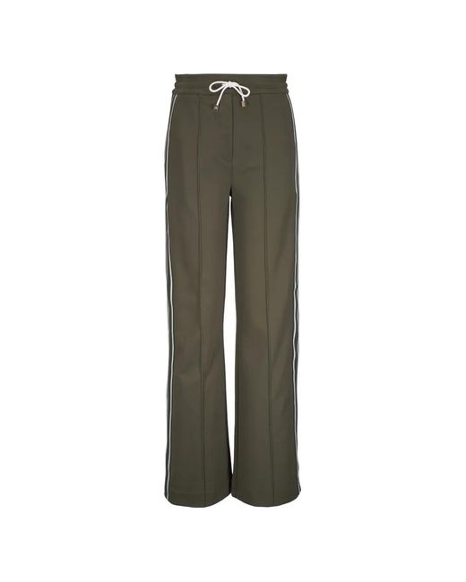 Dorothee Schumacher Green Stripe-Detail Trousers