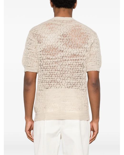 DSquared² Natural Crew-Neck T-Shirt for men