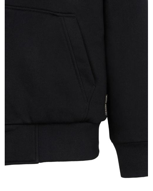 Moose Knuckles Black Hooded Zip-Up Jacket for men