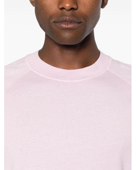 Circolo 1901 Pink Short Raglan-sleeve Cotton T-shirt for men