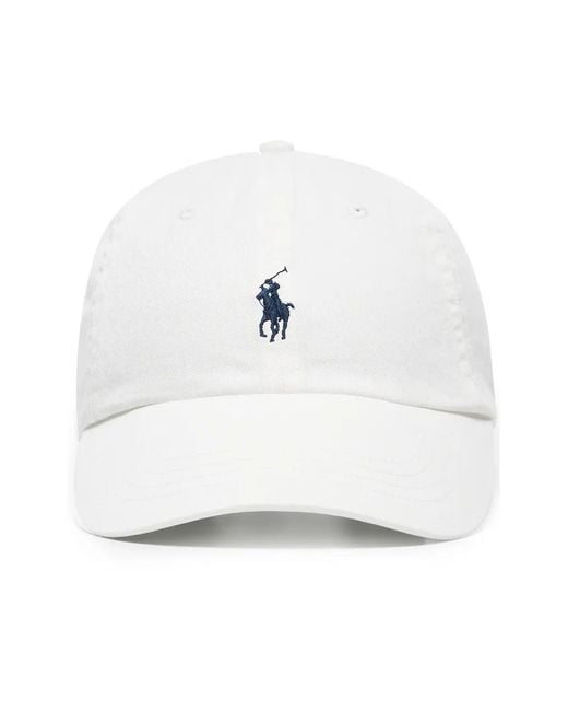 Polo Ralph Lauren White Classic Sport Cap for men
